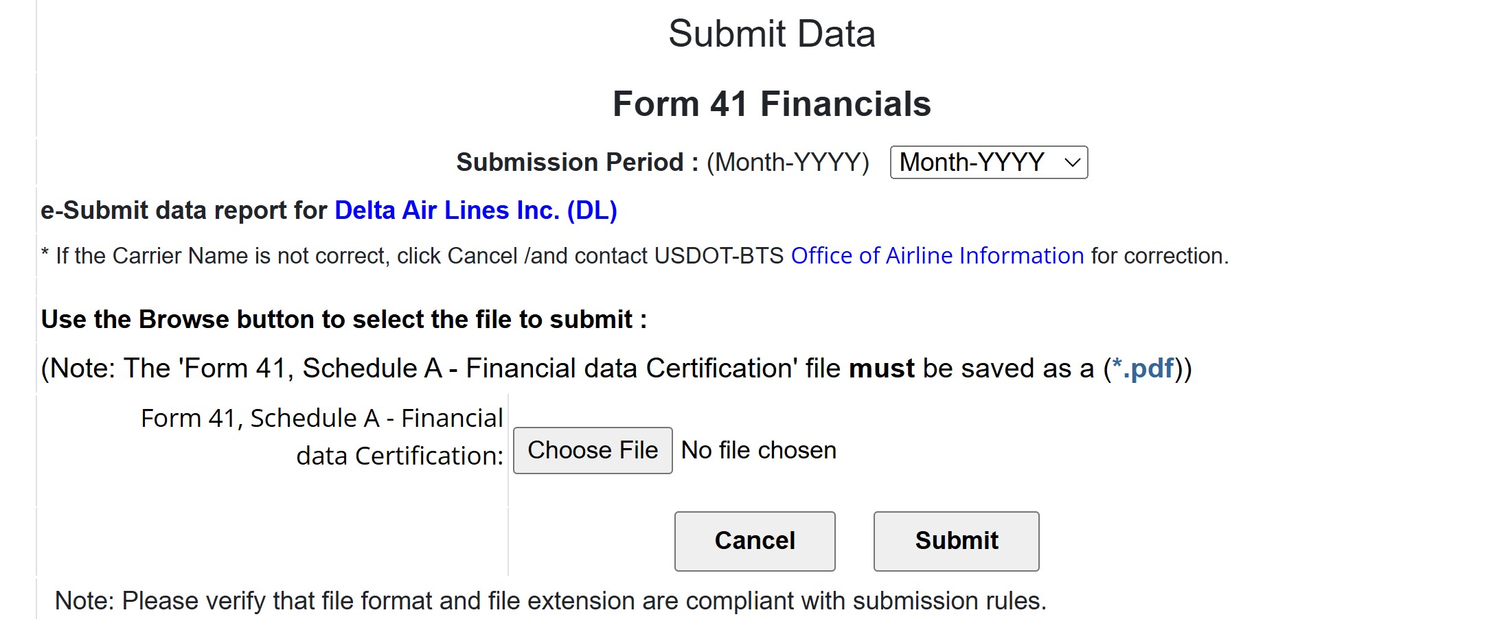 Figure 10: Submit Data