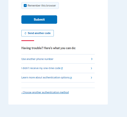 Figure 5: Registered Cellphone to Add login gov account