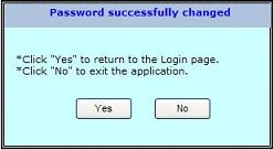Password Successfully Changed - Confirmation